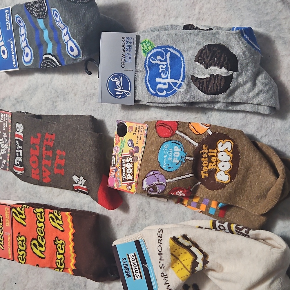 Chocolate candy socks